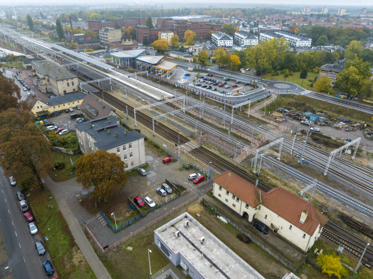 E59, CEF, budowa peronu, Stargard, przebudowa wiaduktu, prace przy wiadukcie, LCS Stargard, Poznań-Szczecin