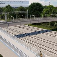 Łódź, kładka, wizualizacja, nowa infrastruktura, ul.Henrykowska