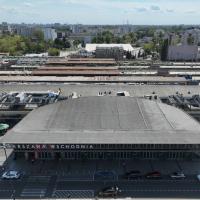 stacja, Warszawa Wschodnia, widok z góry