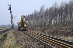 LK25, prace budowlane, LK74, nowy tor, nowy obiekt inżynieryjny, nowy przejazd kolejowo-drogowy, Sobów, Grębów