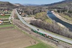 LK106, prace na linii, Stary Sącz, Piwniczna-Zdrój