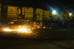 stacja, Tczew, szlifowanie szyn