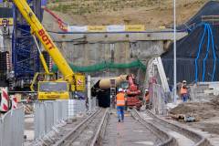 tunel, LK104, budowa, maszyna, plac budowy, inwestycja, KPO, Męcina