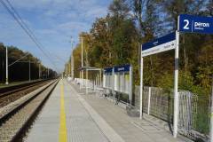 nowy przystanek, LK22, nowy peron, podniesienie prędkości, Zygmuntówka