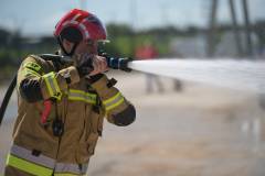 bezpieczny przejazd, zderzenie, przejazd kolejowo-drogowy, straż pożarna, strażak, wydarzenie plenerowe, symulacja zderzenia, akcja ratunkowa, akcja ratownicza