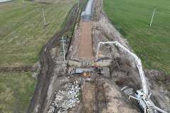 linia kolejowa, Śniadowo, Łomża, postęp prac, budowa przepustu