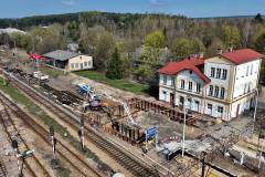 LK8, przewóz towarów, prace na stacji kolejowej, Zagnańsk