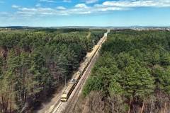 skrócenie czasu podróży, maszyna AHM, prace na linii, Włoszczowice, LK73, Nida, podniesienie prędkości