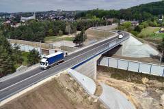 nowa infrastruktura, nowy wiadukt drogowy, widok z lotu ptaka, Młoszowa