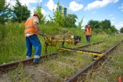 modernizacja, CEF, Łącząc Europę, E20, Konin, podkłady, tor, przed modernizacją, demontaż, LK3, maszyna, demontaż toru, inwestycja