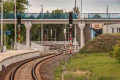 peron, linia kolejowa, modernizacja, stacja, kładka, tor, Hajnówka, KPO, wąskie gardło, łuk