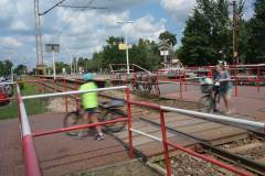 bezpieczeństwo, krzyż św. Andrzeja, Józefów, przejście pieszo-rowerowe