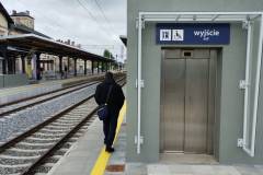 pasażer, stacja, nowa winda, Nakło nad Notecią