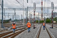 ludzie, semafor, stacja, tor, KPO, Częstochowa Towarowa