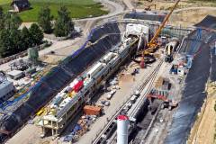 TBM, tarcza, drążenie tunelu kolejowego, Męcina, Jadwiga