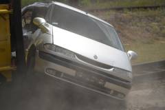 bezpieczny przejazd, zderzenie, przejazd kolejowo-drogowy, wydarzenie plenerowe, symulacja zderzenia, akcja ratunkowa, akcja ratownicza