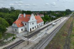 peron, stacja, tor, Płońsk, budynek dworca, LK27