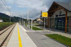 stacja, nowa wiata, nowe oznakowanie, nowy peron, Młodów