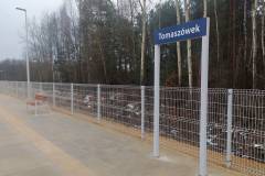 LK25, nowy przystanek, nowa wiata, nowa infrastruktura, program budowy 200 przystanków kolejowych, nowy peron, Tomaszówek