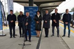 stacja, Tarnowskie Góry, Merchel Ireneusz, briefing prasowy, Bittel Andrzej, nowy peron, Pyrzowice Lotnisko