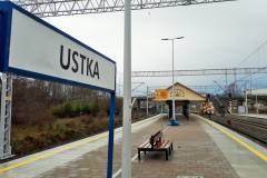 stacja, nowy przystanek, Ustka, LK405, nowa wiata, nowa infrastruktura pasażerska, nowy tor