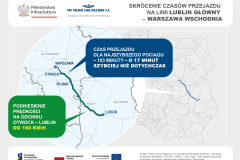 Warszawa, infografika, Lublin, skrócenie czasu podróży, nowa infrastruktura