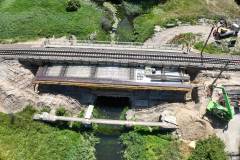 rzeka, nowa infrastruktura, widok z lotu ptaka, nowy most, Drwęca