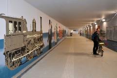 stacja, nowe przejście podziemne, nowa infrastruktura, Czechowice-Dziedzice, mural