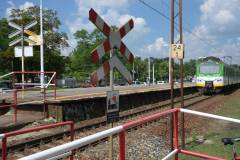 bezpieczeństwo, krzyż św. Andrzeja, Józefów, przejście pieszo-rowerowe