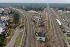 E75, Rail Baltica, skrzyżowanie bezkolizyjne, Zielonka, prace budowlane