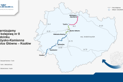 umowa o dofinansowanie, Kozłów, Skarżysko-Kamienna, LK8, mapa, Kielce Główne