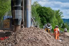 modernizacja, LK104, Limanowa, budowa, maszyna, plac budowy, inwestycja, KPO