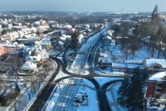 Warmia i Mazury, nowa infrastruktura, Ostróda, nowy przejazd kolejowo-drogowy