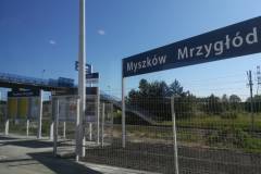 rozkład jazdy, Wiedenka, gablota, Myszków Mrzygłód, nowy tor