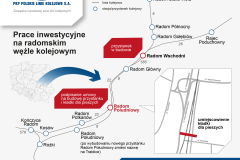infografika, nowy przystanek, nowa infrastruktura, Radom Wschodni