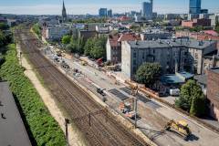 E65, Katowice, nowy wiadukt, nowa infrastruktura, katowicki węzeł kolejowy, widok z lotu ptaka