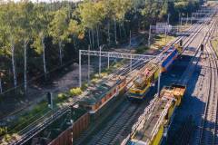 pracownik, tor, wymiana sieci trakcyjnej