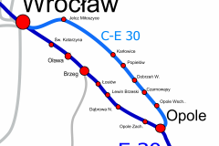 E30, Wrocław, dokumentacja projektowa, Opole, przewóz towarów, mapa, nowa infrastruktura