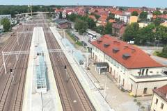 stacja, Giżycko, LK38, widok z lotu ptaka