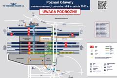 stacja, Poznań Główny, schemat, nowa infrastruktura, nowa numeracja peronu