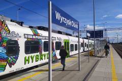 pociąg, nowa stacja, LK18, nowa infrastruktura, nowy peron, Wyrzysk Osiek