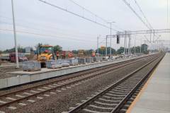 peron, E75, Rail Baltica, Czyżew, prace budowlane