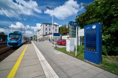 peron, pociąg, informacja pasażerska, śląskie, Rybnik, KPO, nowy wyświetlacz, CSDIP