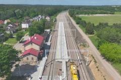 stacja, Stare Juchy, LK38, powrót pociagów, widok