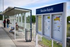 peron, informacja pasażerska, wiata, śląskie, gablota, Skoczów Bajerki, tablica, KPO, nowy wyświetlacz, CSDIP