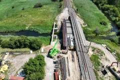 most, rzeka, nowa infrastruktura, widok z lotu ptaka, Drwęca