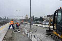 LK7, nowy przystanek, prace budowlane, nowa infrastruktura, Warszawa Grochów