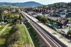 LK104, przystanek, powrót pociagów, widok z lotu ptaka, www.podleze-piekielko.pl, Rabka-Zdrój