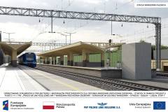 stacja, Warszawa Falenica, linia otwocka, nowa umowa, FEnIKS, UE, wizualziacja