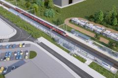 Oborniki Miasto, LK354, wizualizacja, przystanek